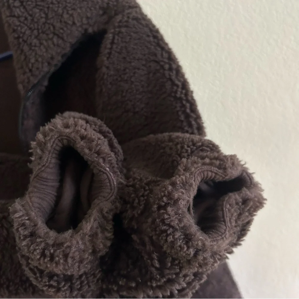 Lululemon brown Sherpa jacket cinchable size 4 NWOT - Picture 6 of 12